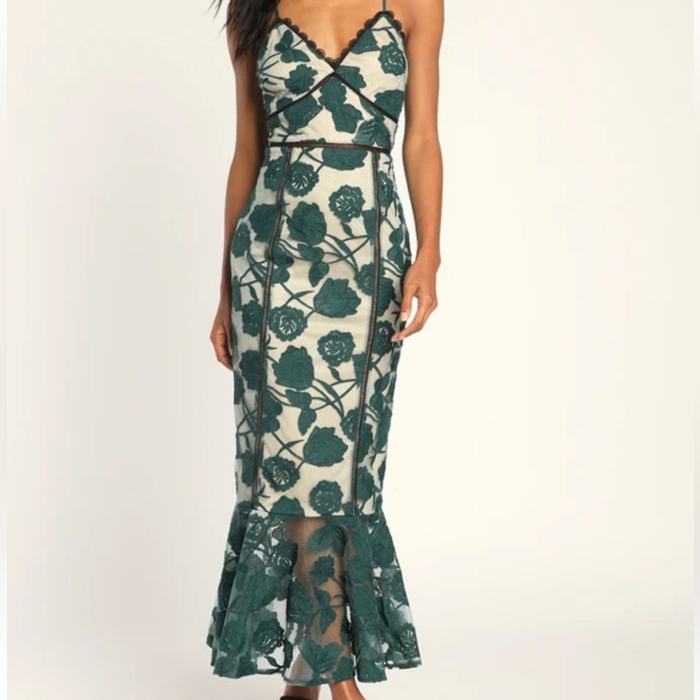 Green Lace Dress